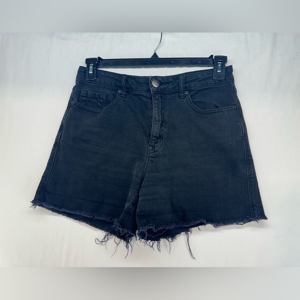 Urban Outfitters BDG Raw Hem Denim Shorts Black Women's Tag Size 26 (Actual 30")